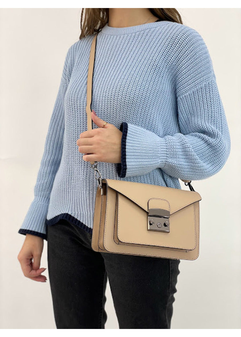 Crossbody CLARIE Dark beige