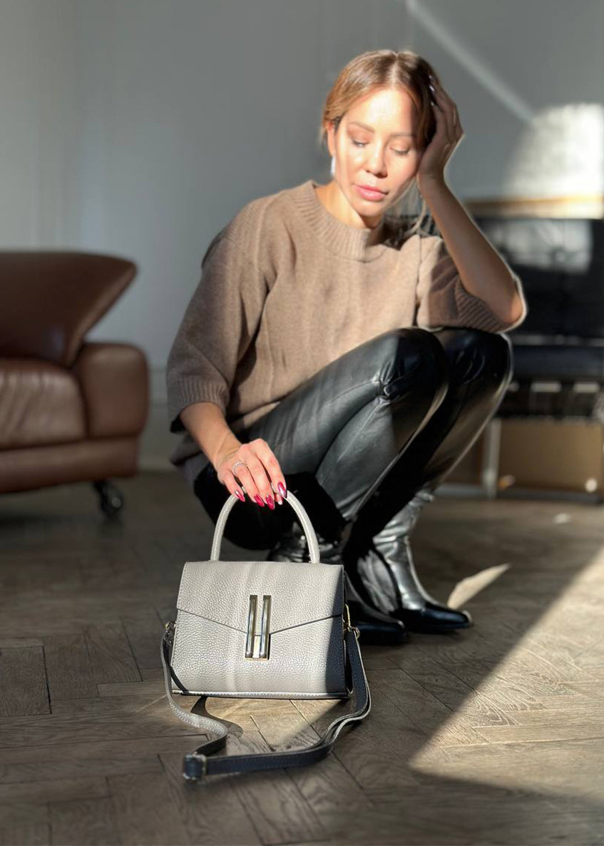 Classic Bag GINEVRA Grey-beige
