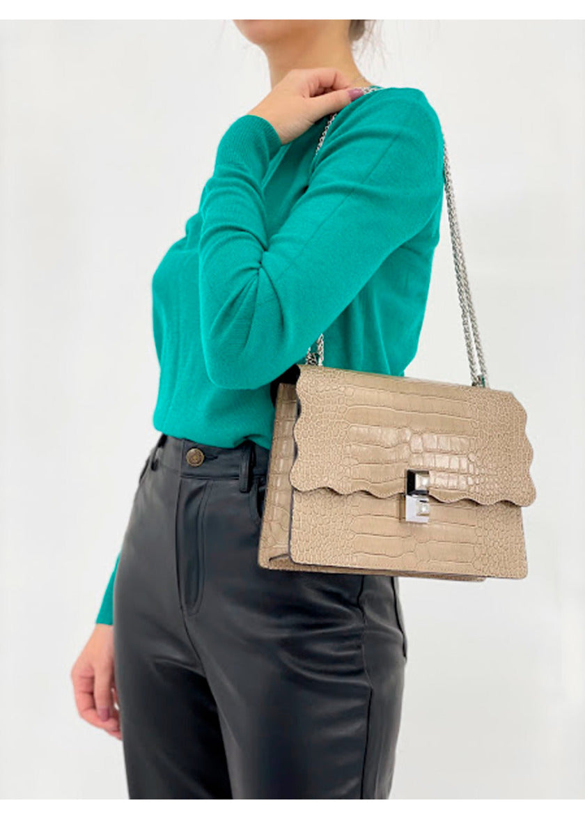 Bolso clásico ISA color topo