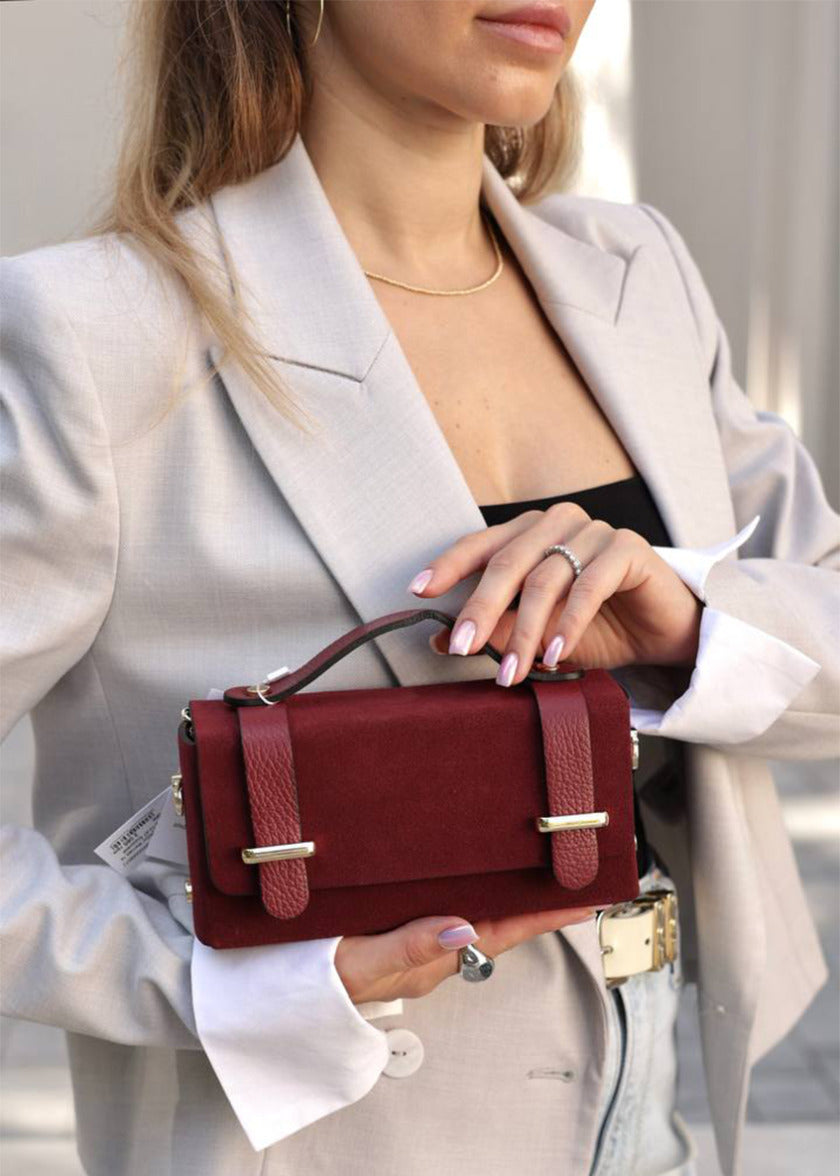 Crossbody PAULA Burgundy