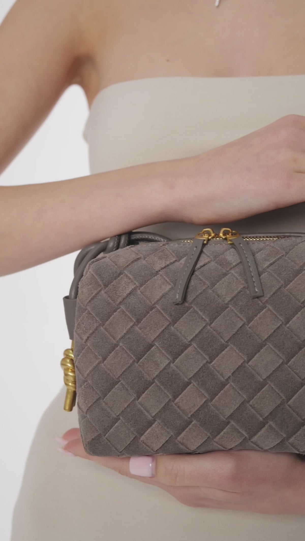 Crossbody LUCIANA Grey-beige