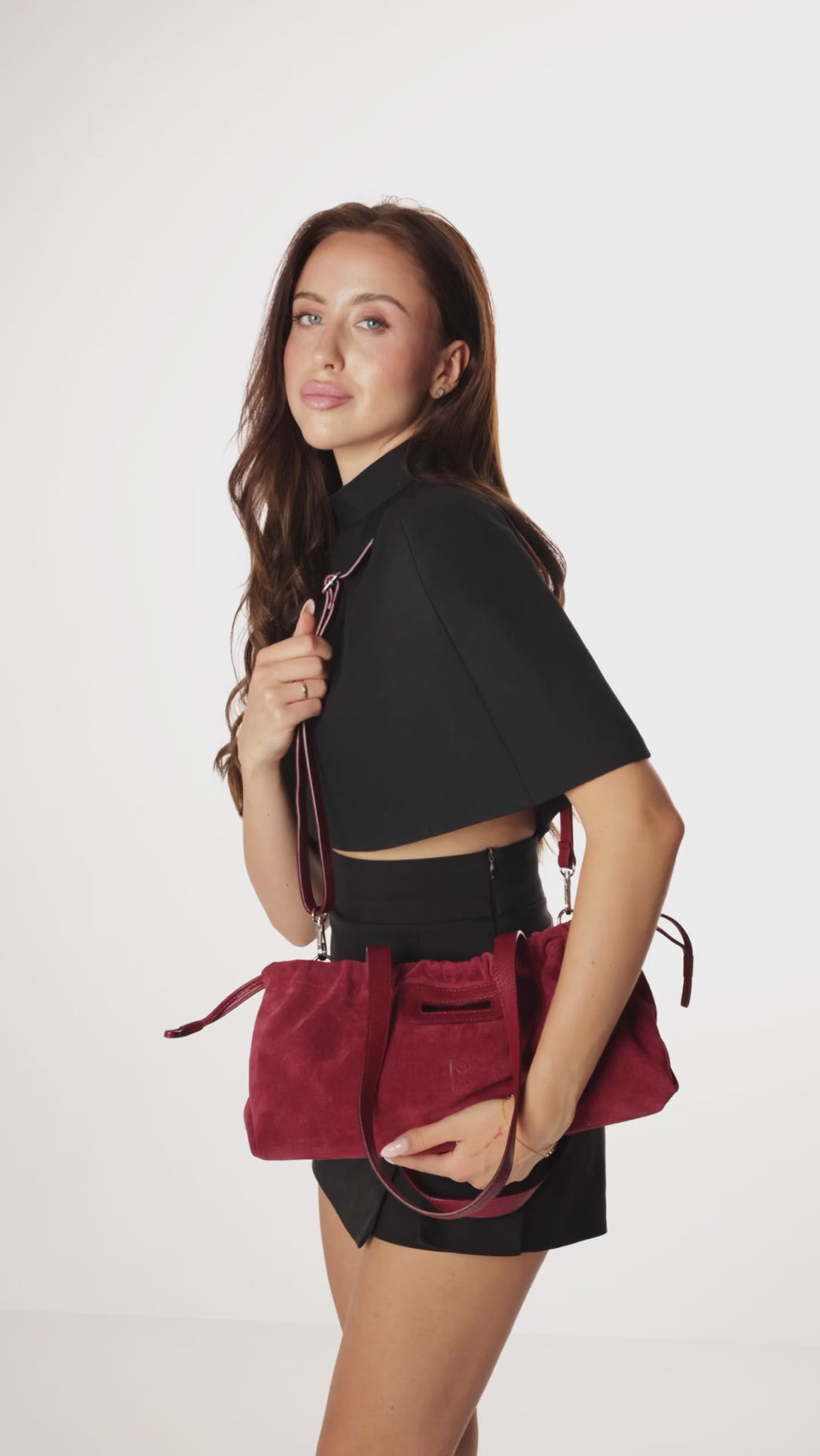 Baguette Bag SAMIRA Burgundy