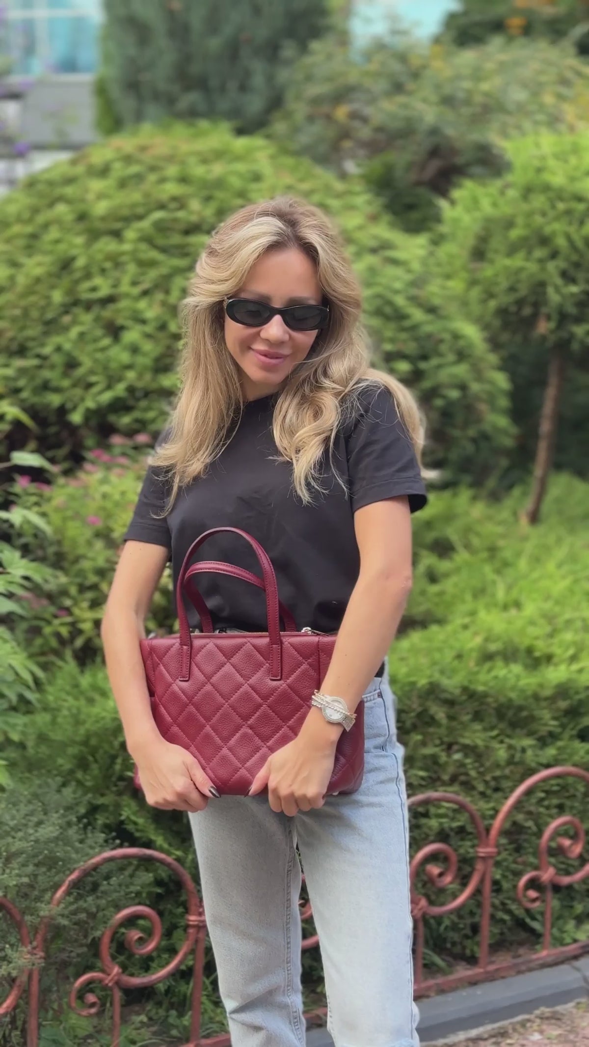 Tote CARINA Burgundy